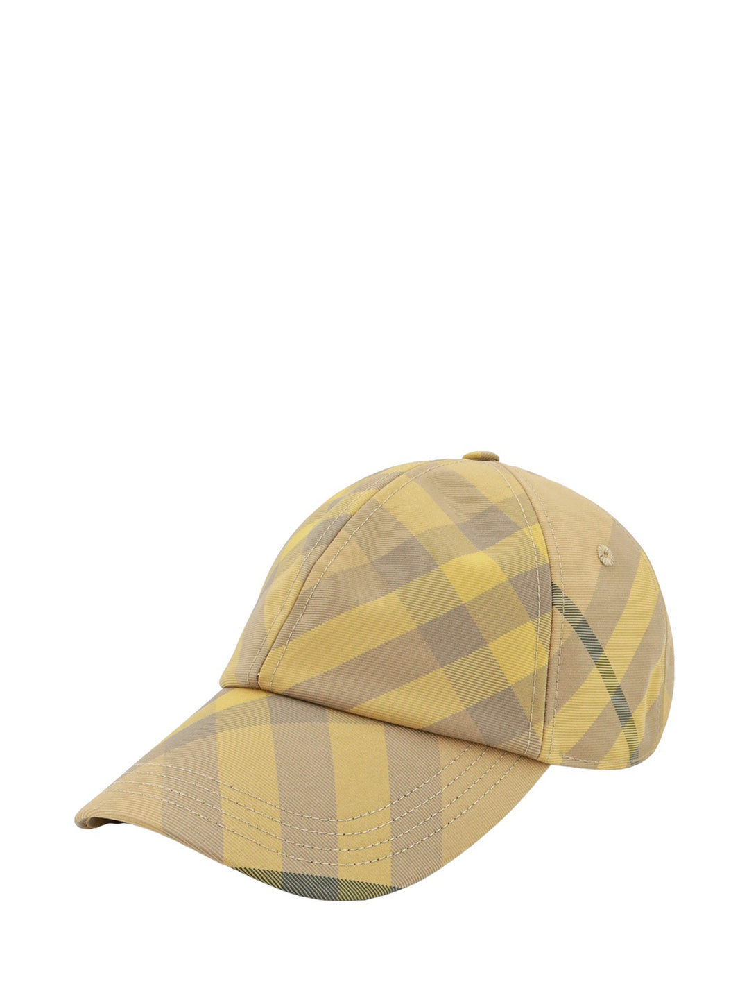 Nylon hat with Check print