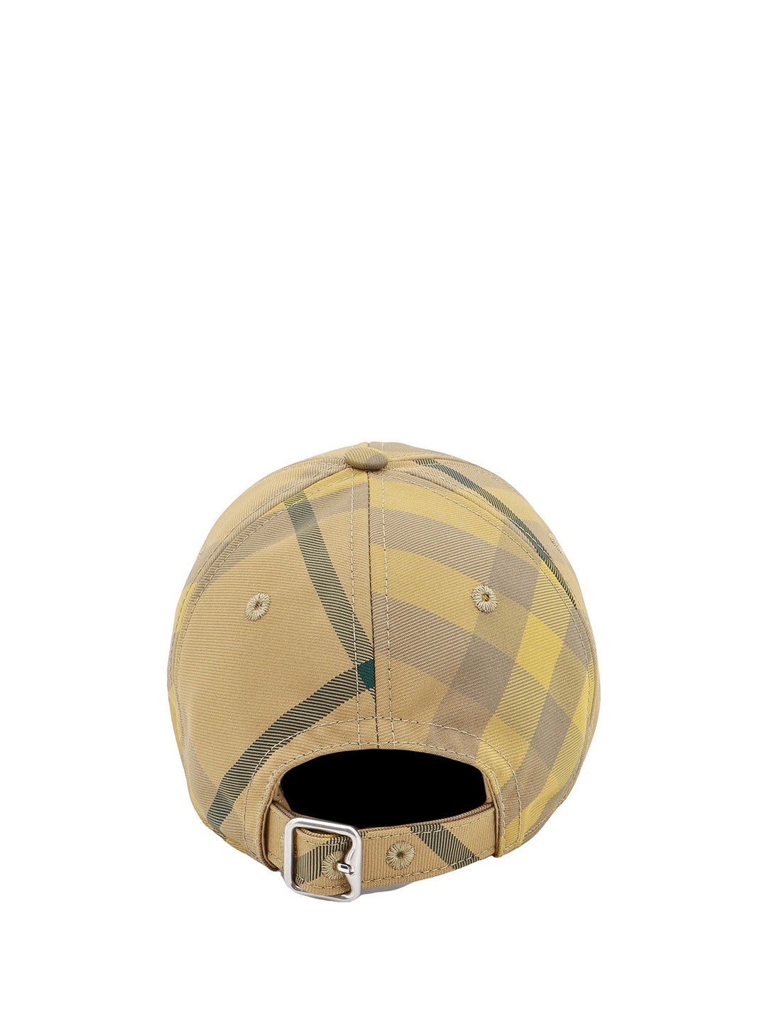 Nylon hat with Check print