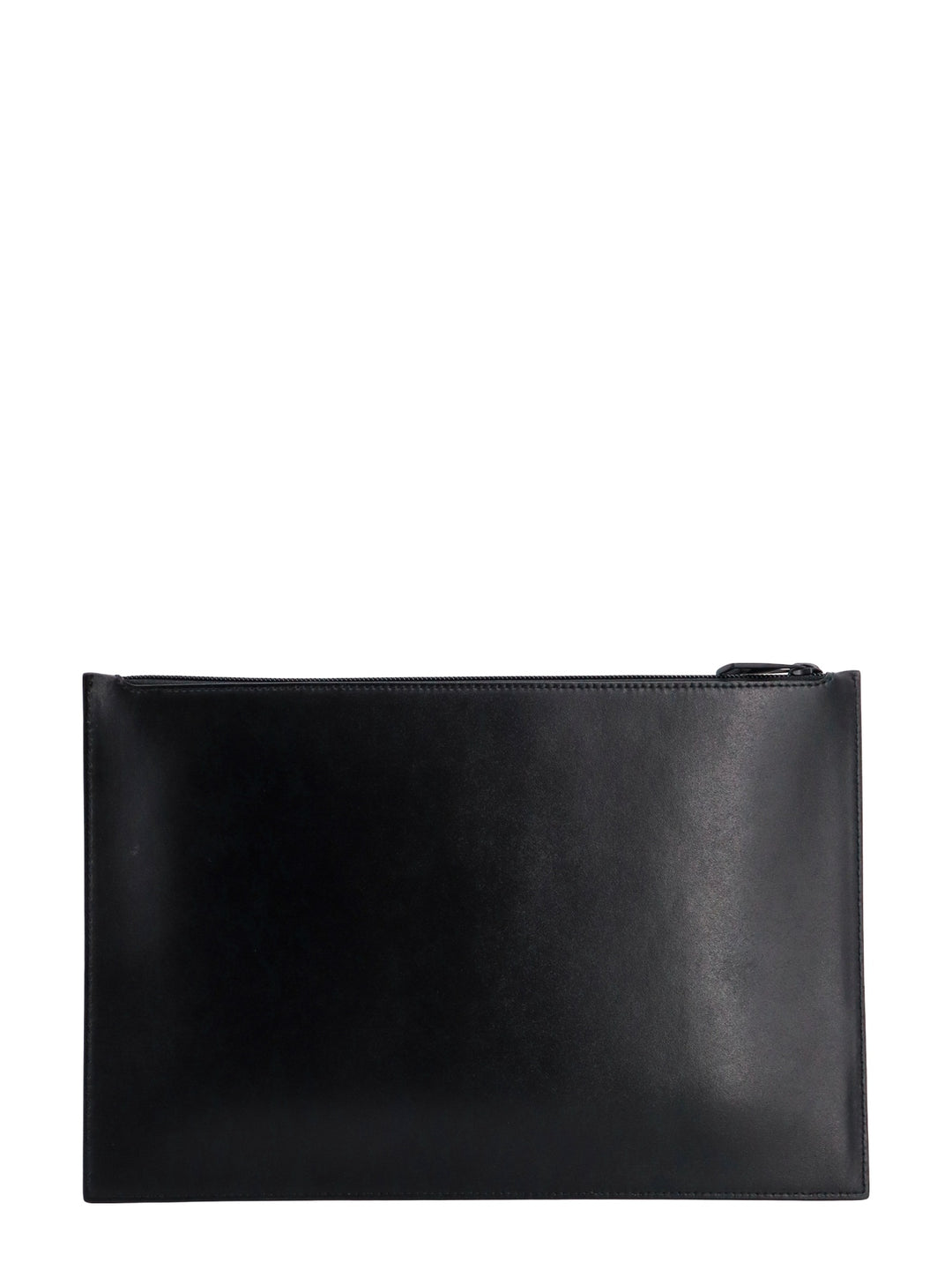 Leather clutch with McQueen Graffiti logo