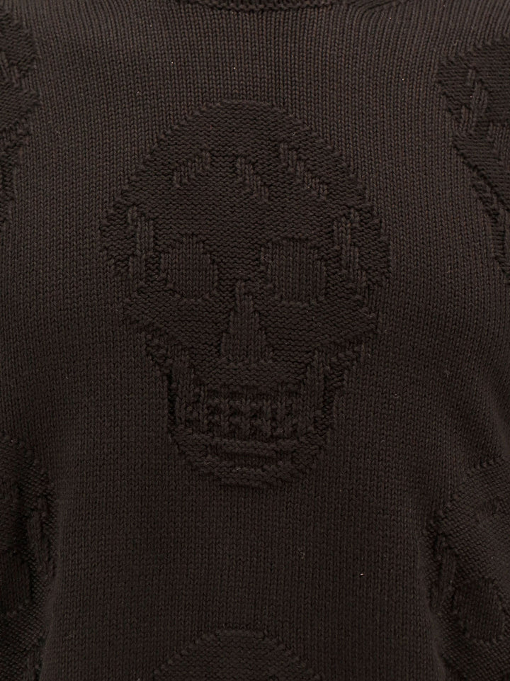 Cotton sweater with Skull motif