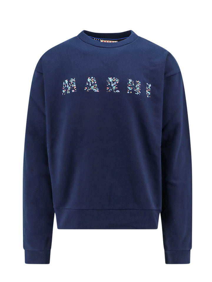 Organic cotton sweatshirt with Floral Logo on the front