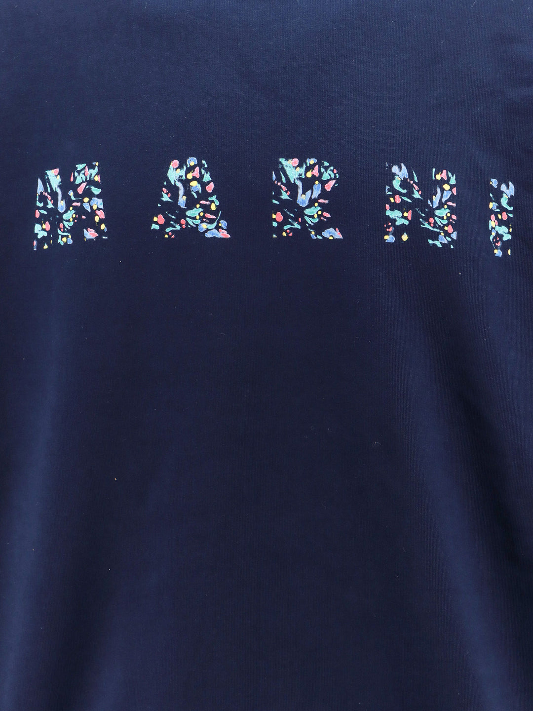 Organic cotton sweatshirt with Floral Logo on the front