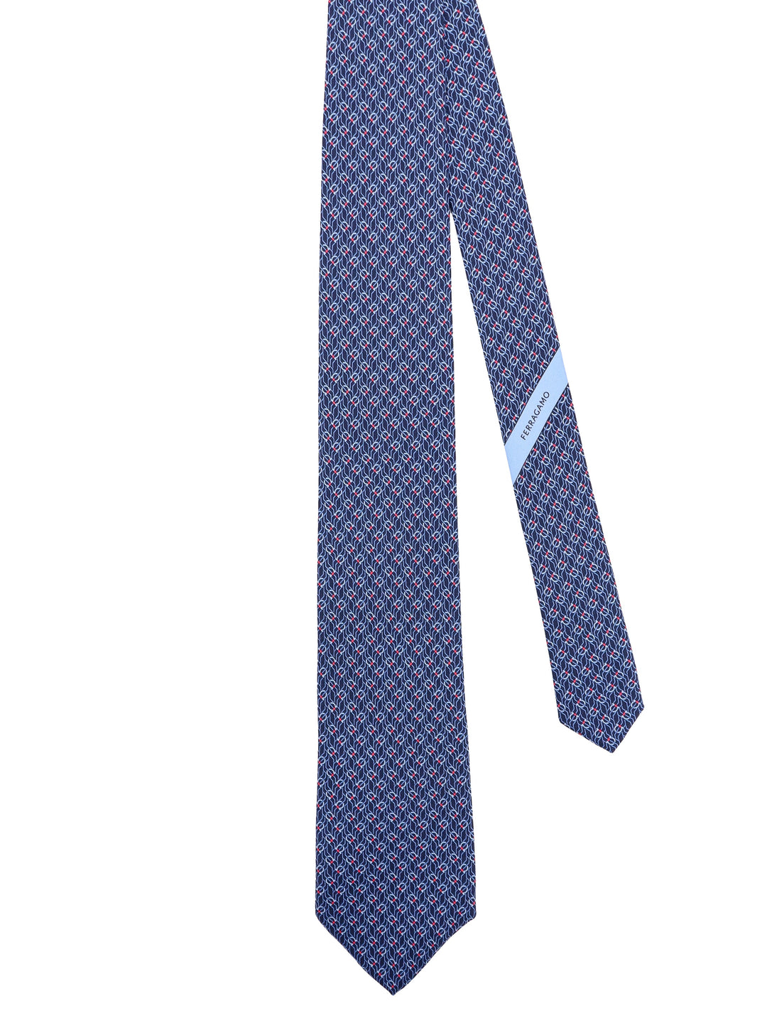 Silk tie with Tetris motif