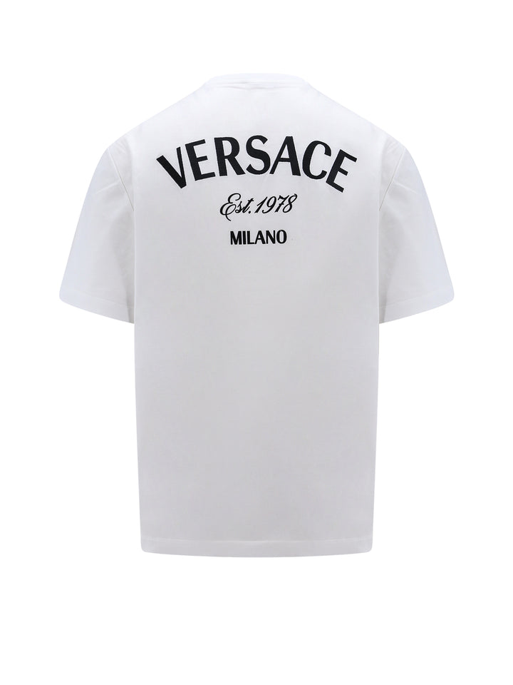 Cotton jersey t-shirt with Logo embroidery