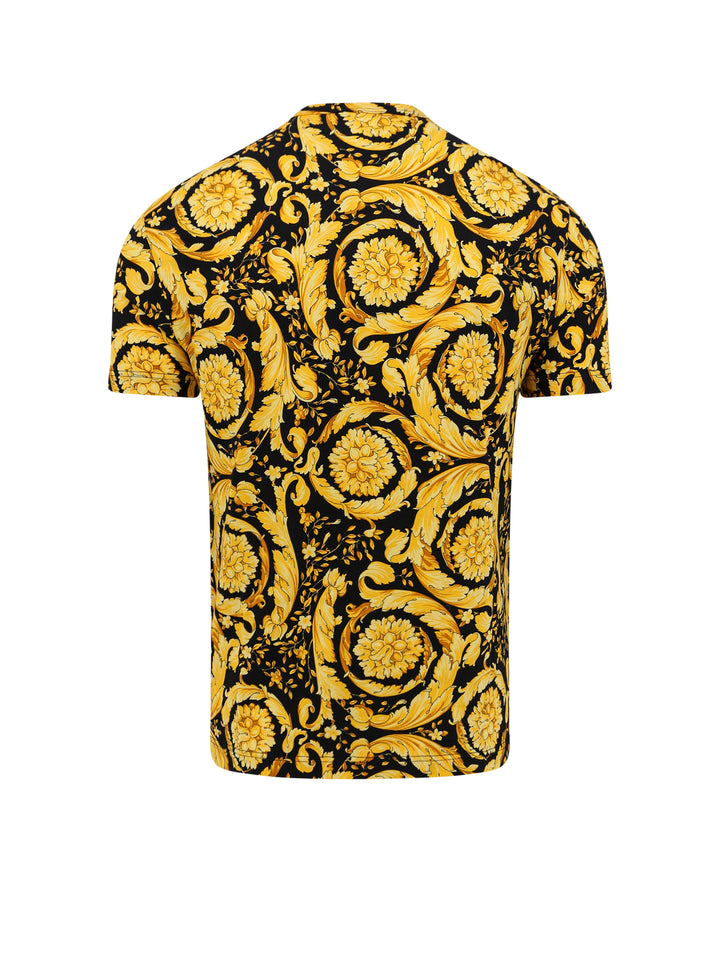 Cotton t-shirt with Barocco print