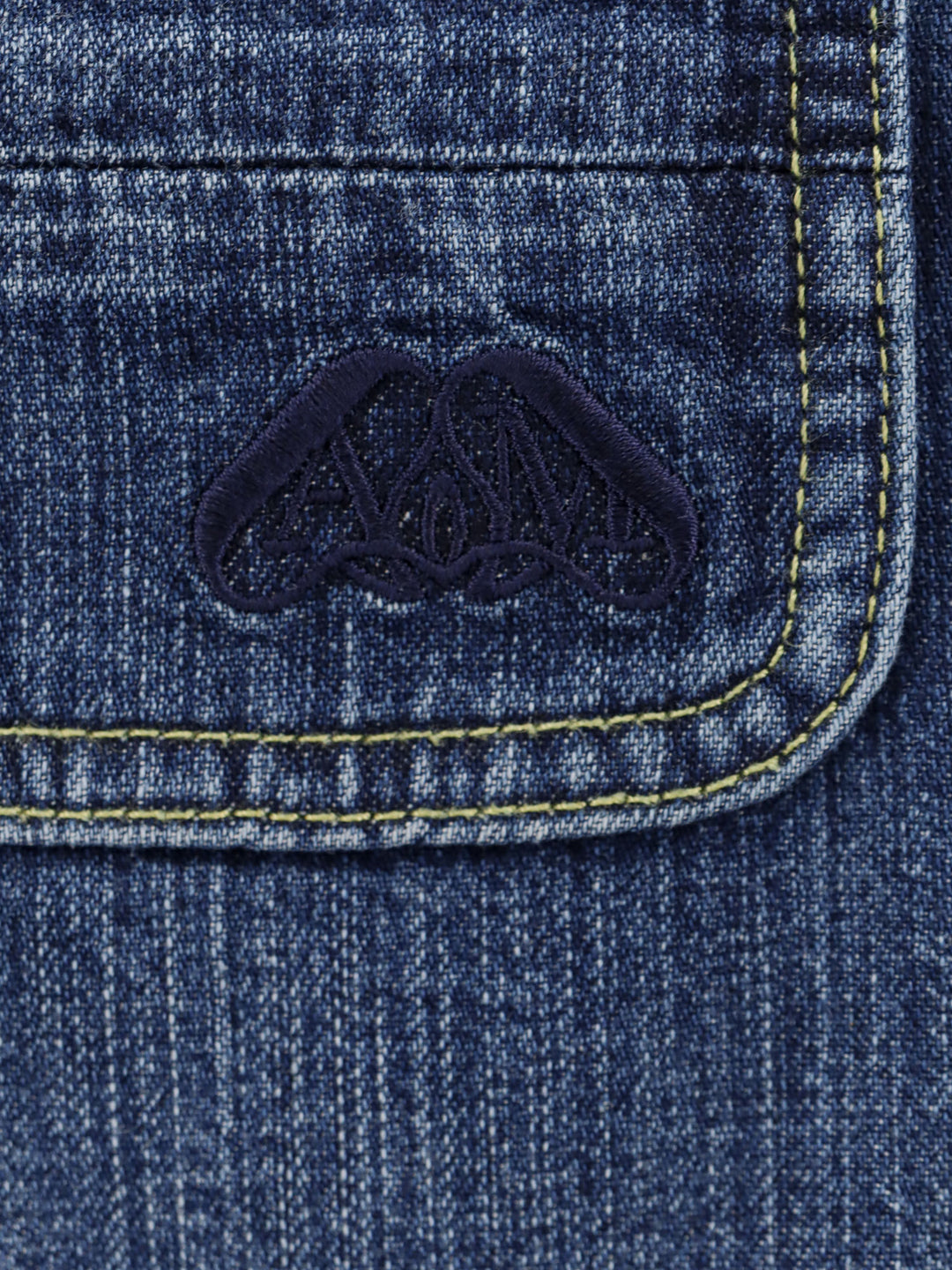 Denim shirt with logo detail