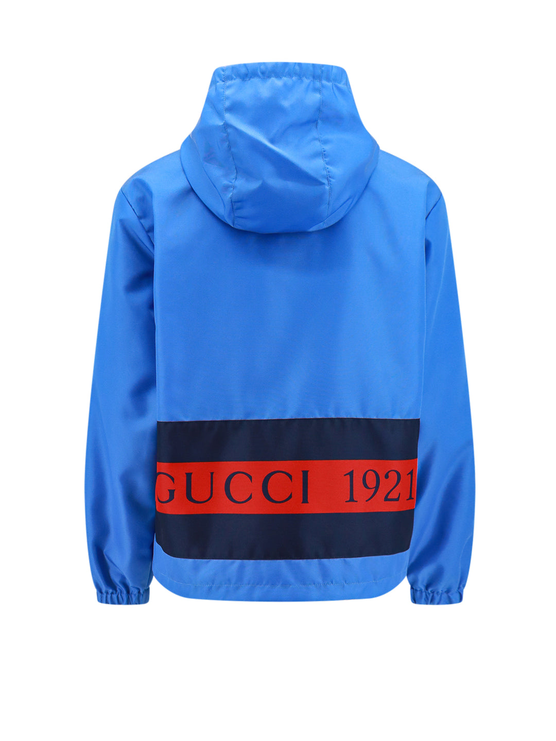 Nylon jacket with Web and Gucci 1921 details