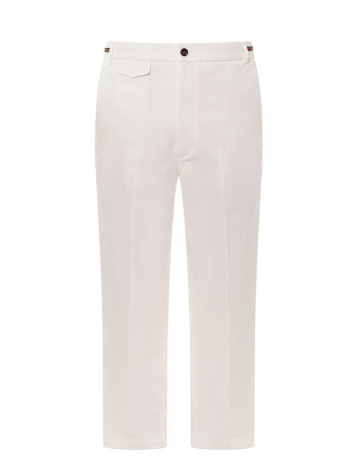 Cotton trouser with Web detail