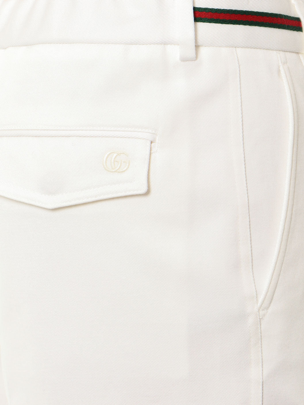 Cotton trouser with Web detail