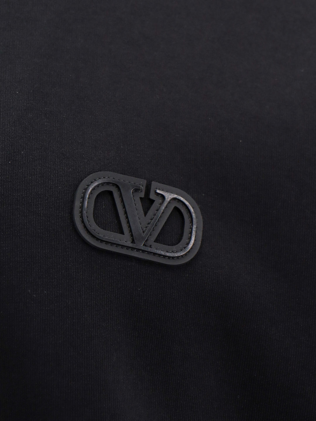 Cotton sweatshirt with VLogo Signature patch