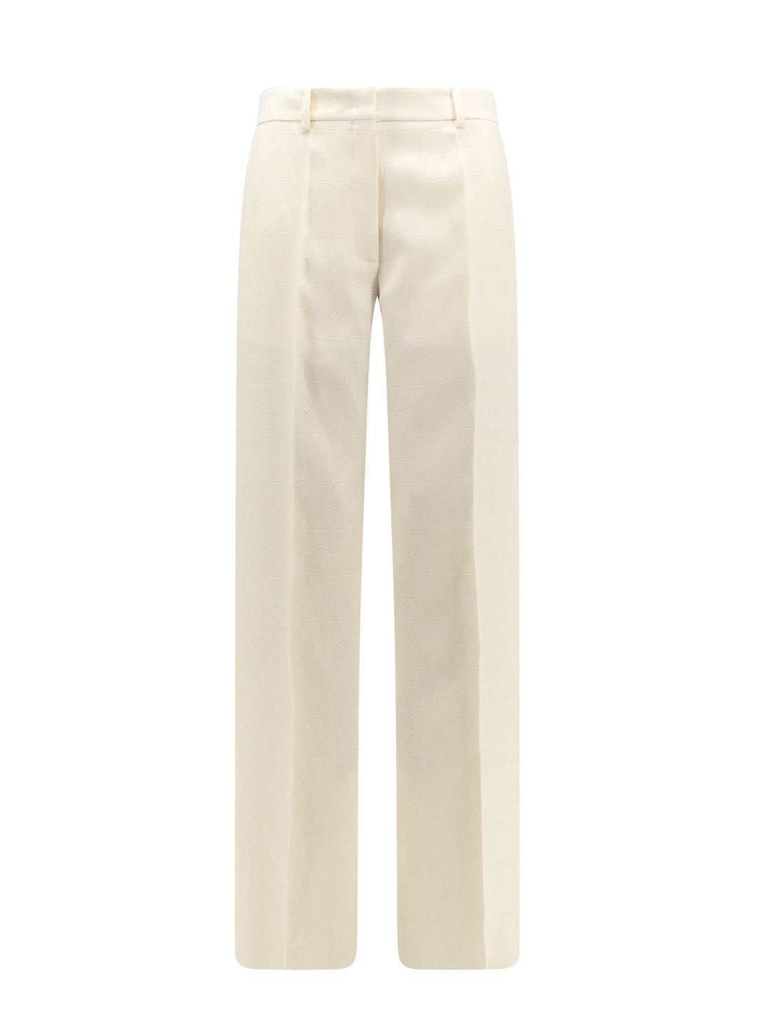 Wool and silk trouser with Toile Iconographe motif