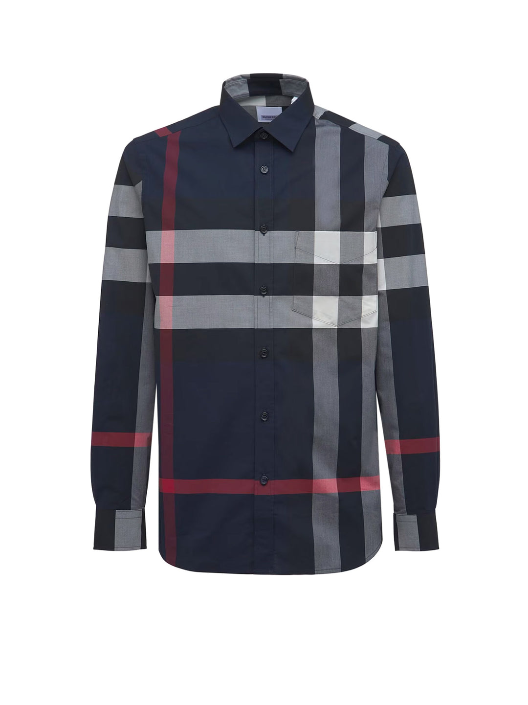 Cotton shirt with check motif