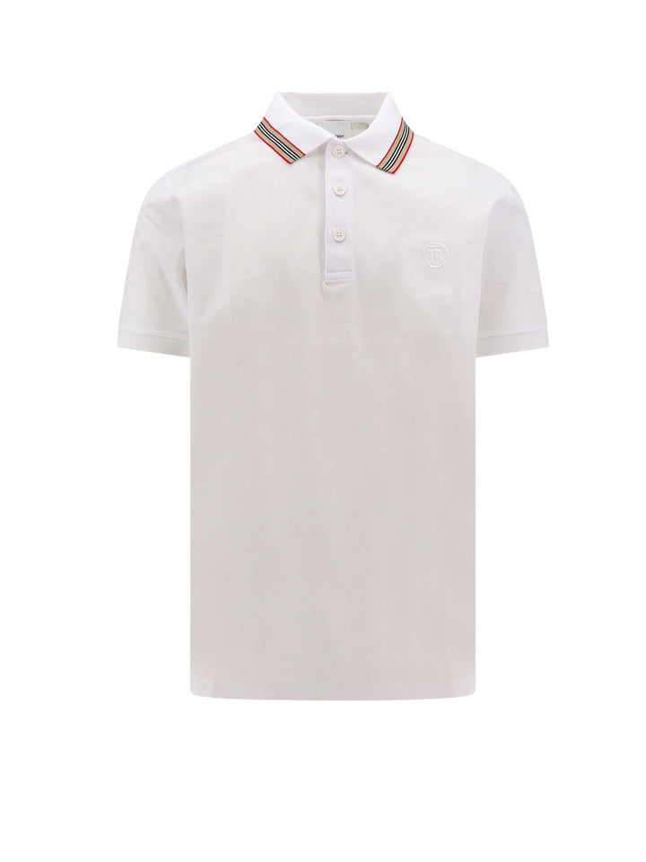 Cotton polo shirt with iconic  profiles