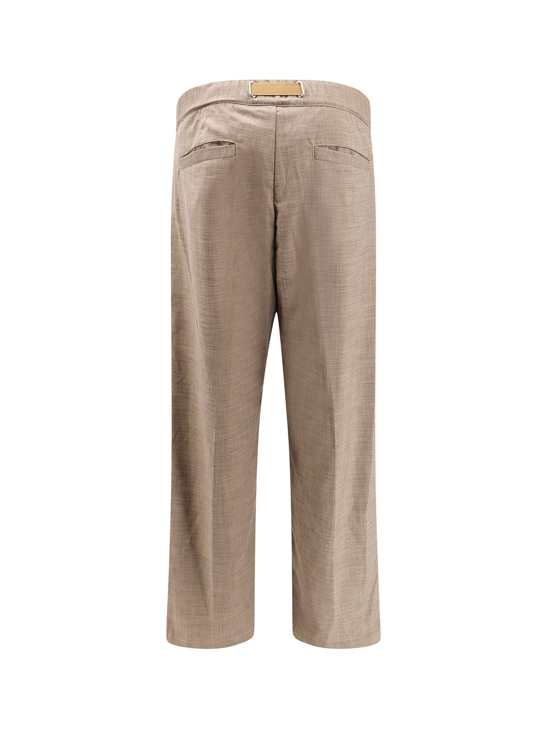 Viscose blend trouser with frontal pinces