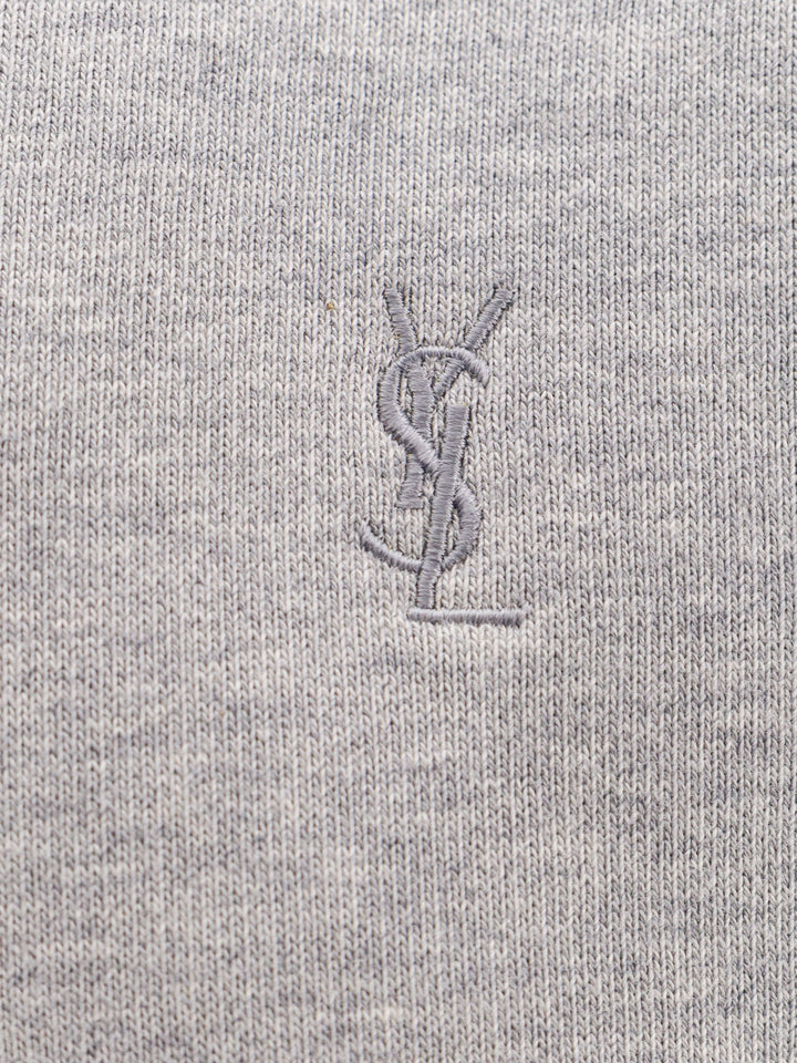 Biologic cotton sweatshirt with embroidered monogram