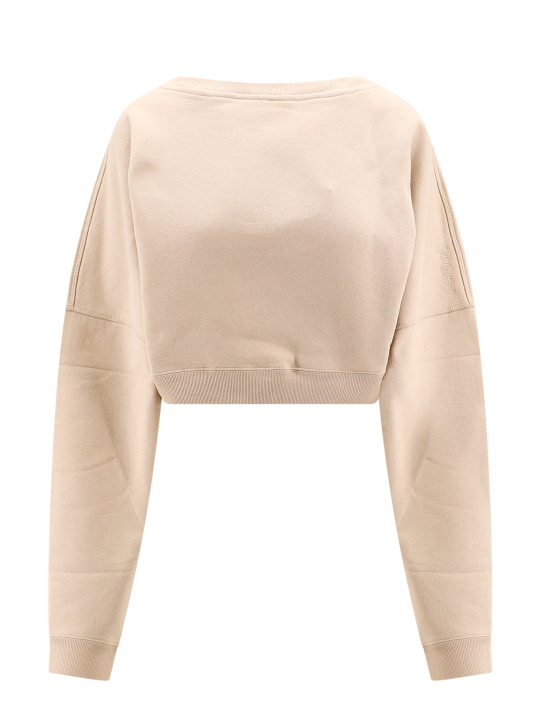 Crop fit biologic cotton sweatshirt