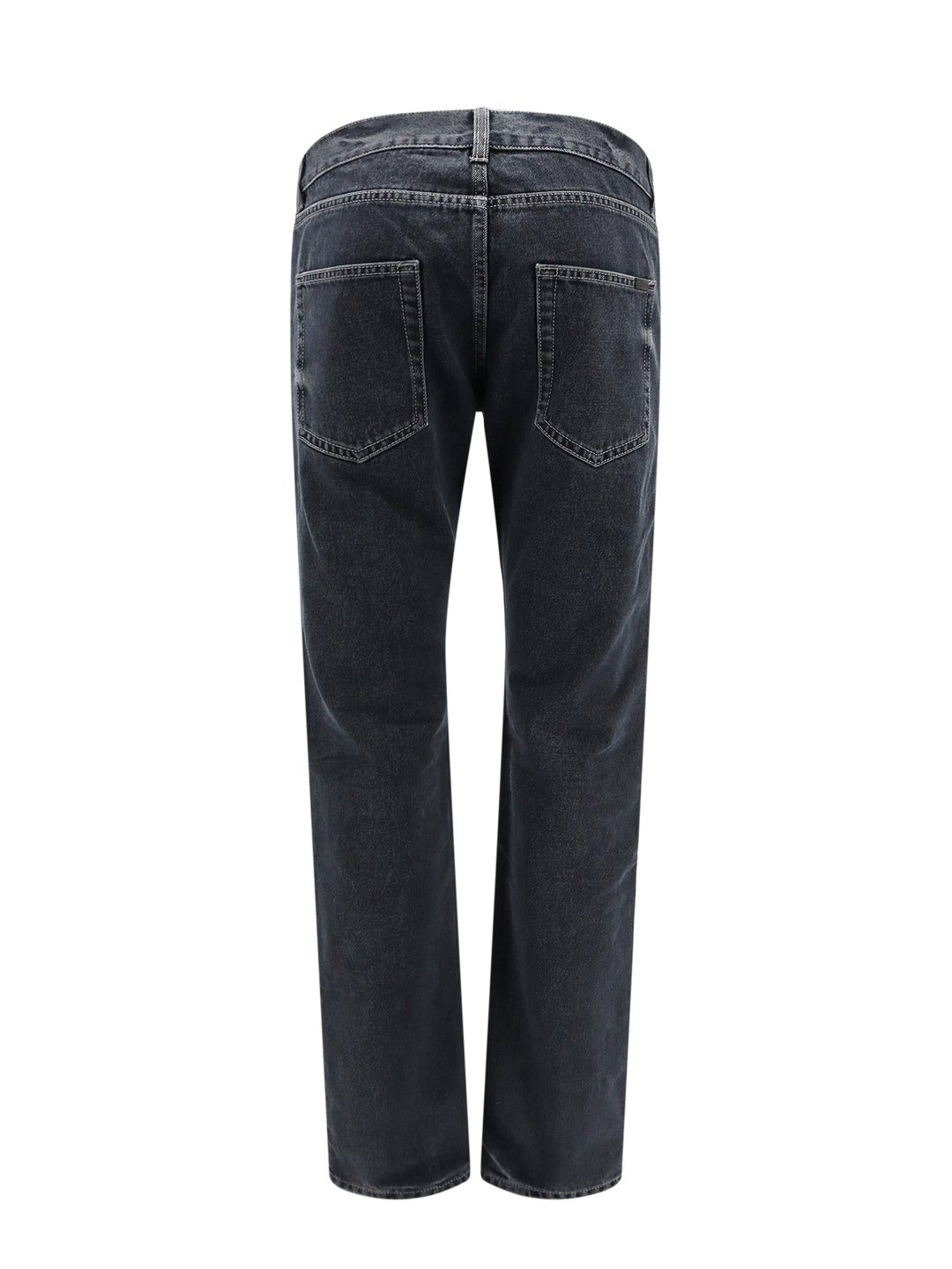 Organic cotton trouser with back logo patch