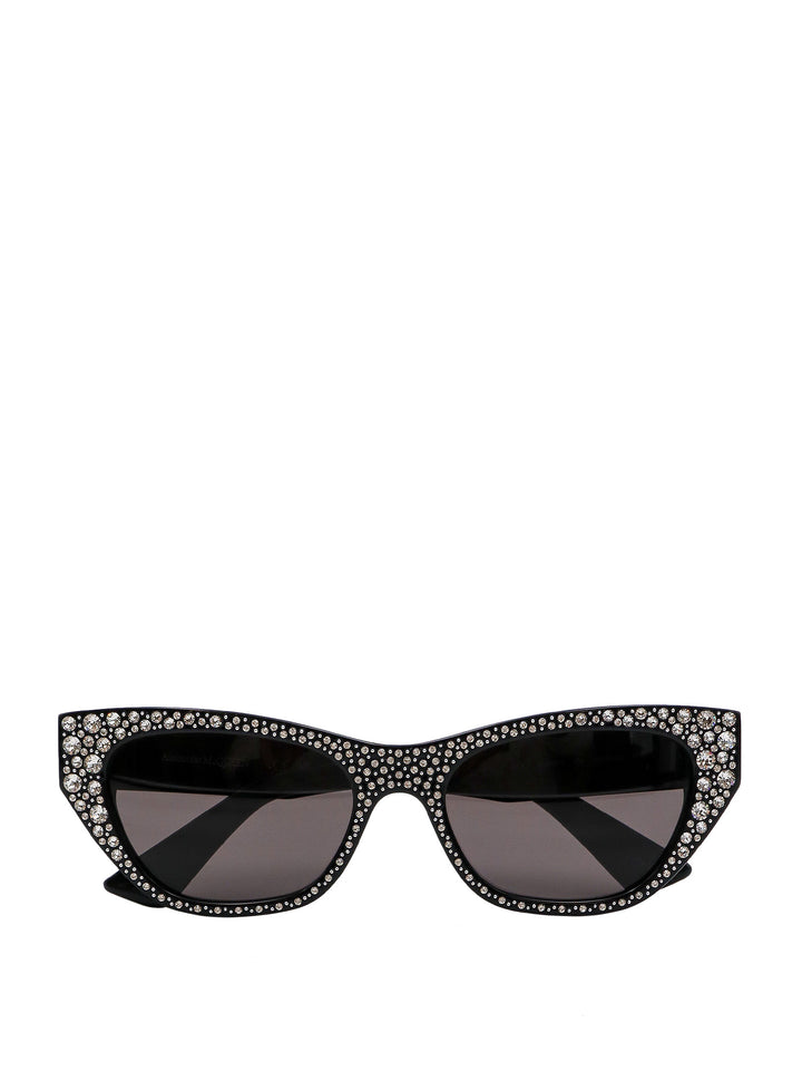 Acetate sunglasses with rhinestones detail