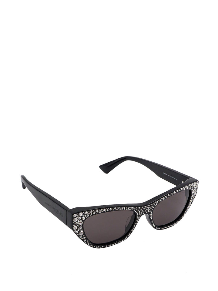 Acetate sunglasses with rhinestones detail