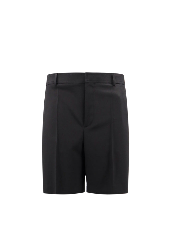 Virgin wool bermuda shorts with frontal pinces