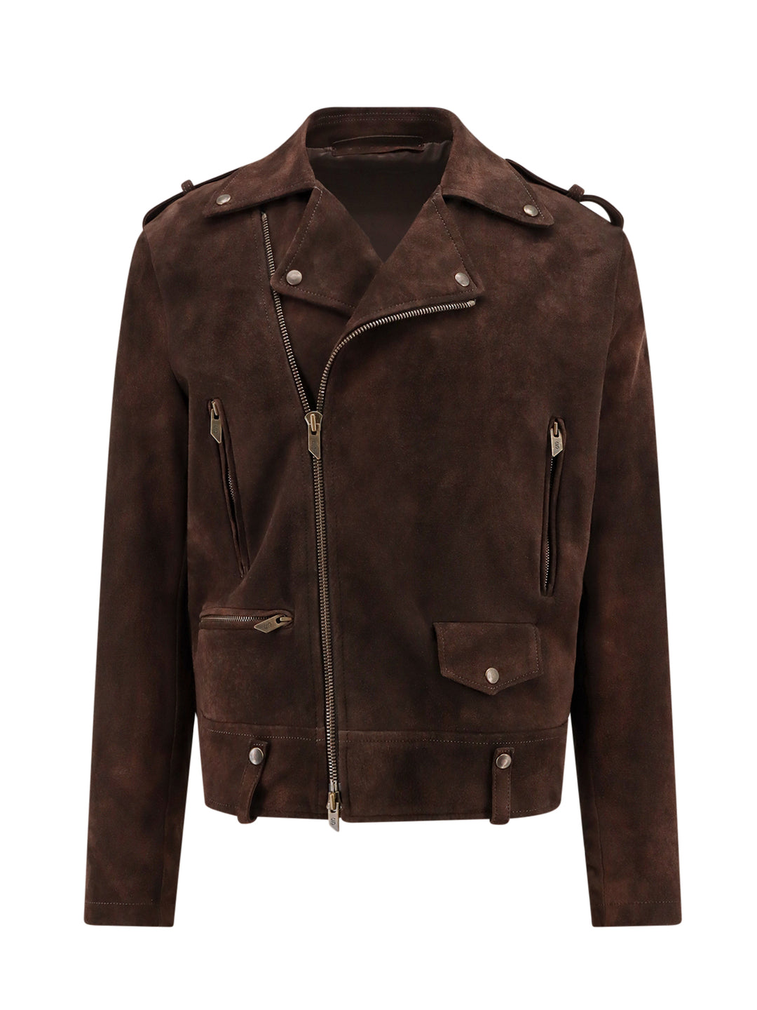 Suede biker jacket