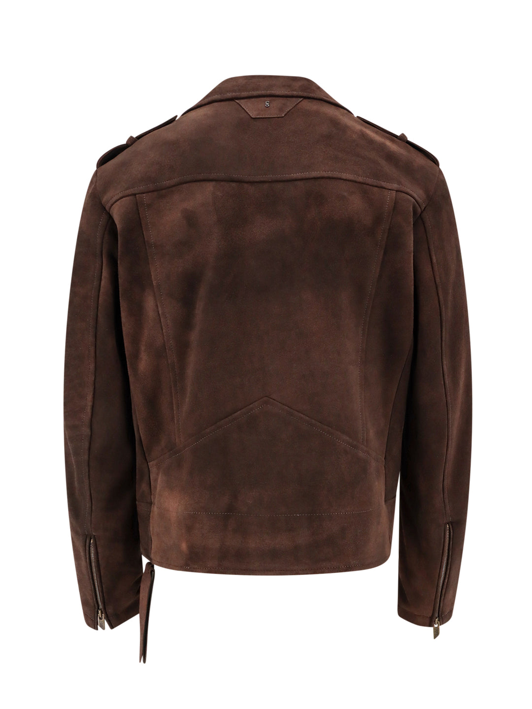 Suede biker jacket