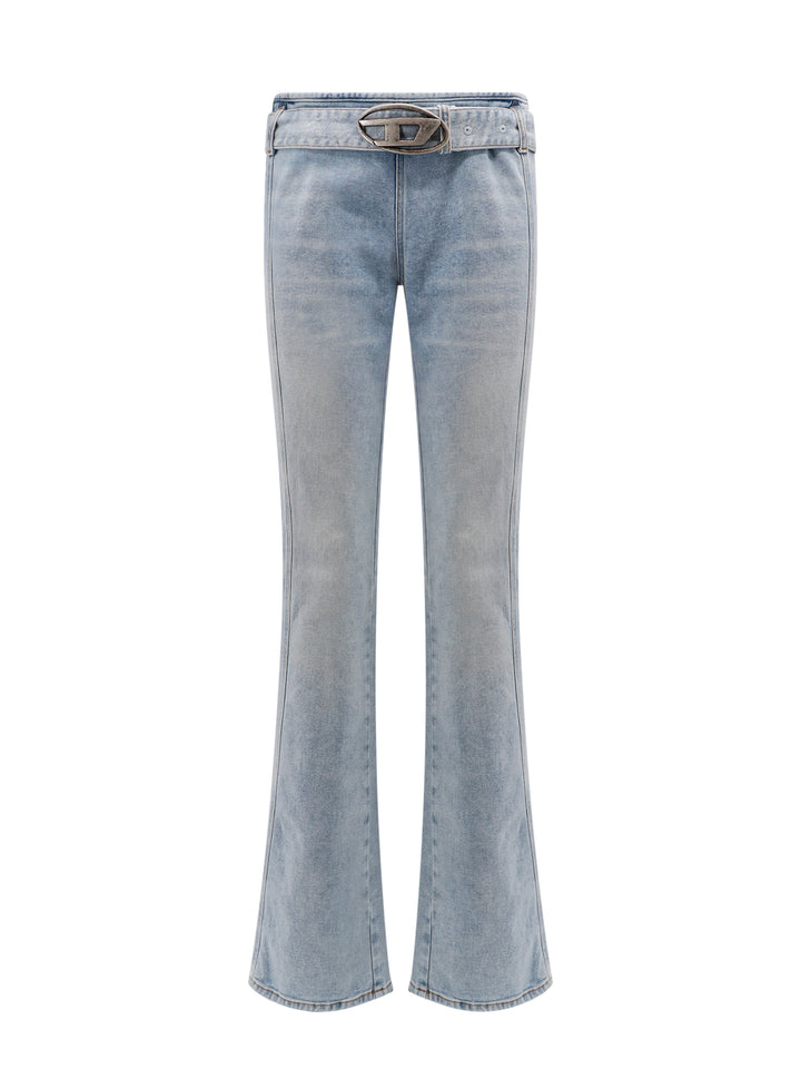 Cotton jeans with metal Oval-D logo