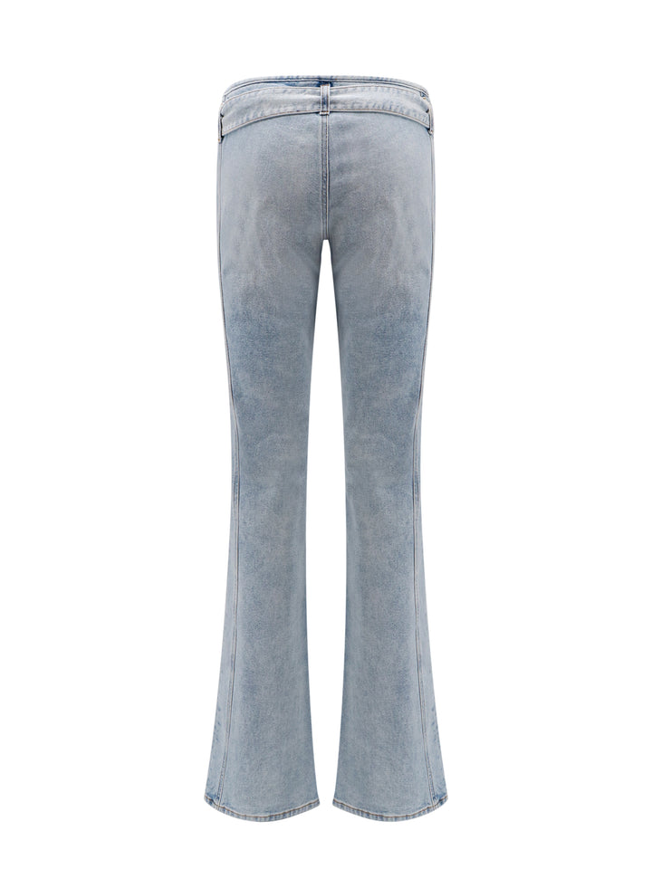 Cotton jeans with metal Oval-D logo