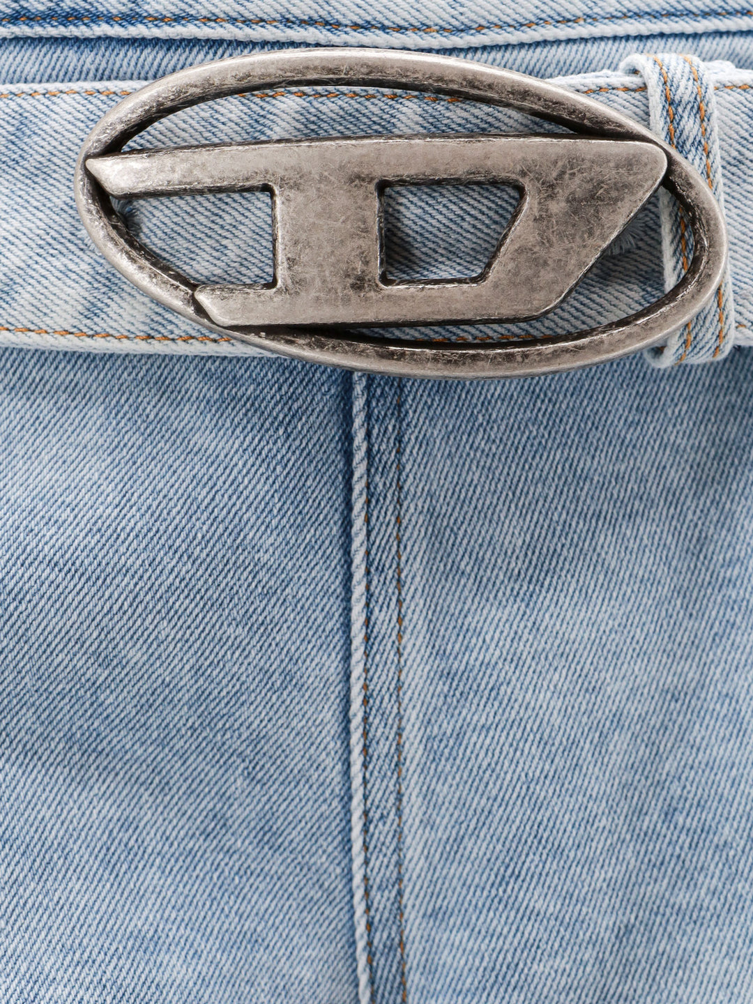 Cotton jeans with metal Oval-D logo