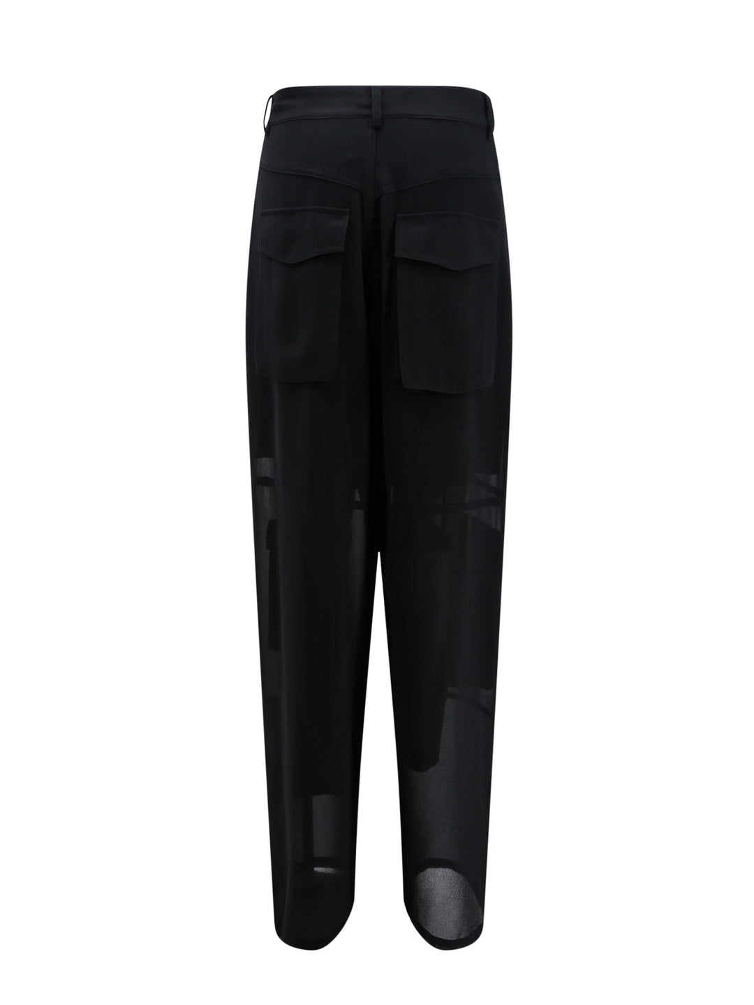 Nylon cargo trouser with metal details