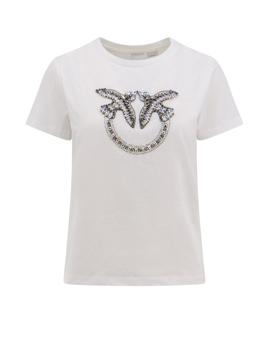 Cotton t-shirt with frontal Love Birds logo