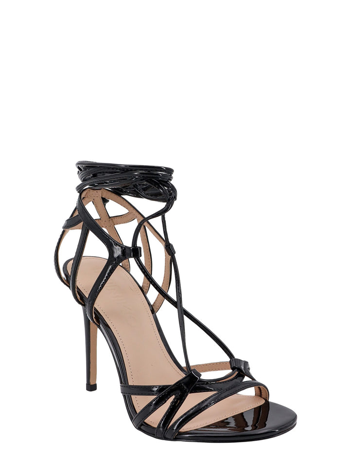 Patent leather sandals