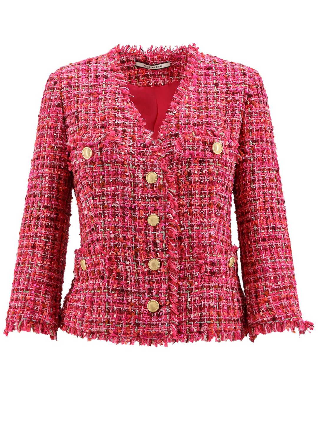 Tweed jacket with lurex detail