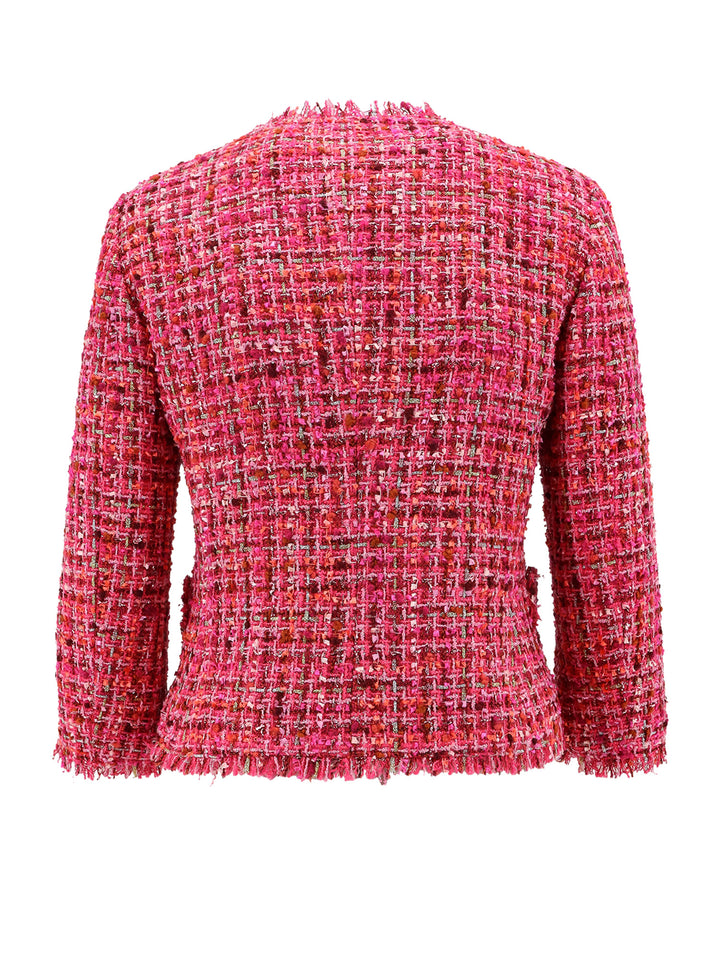 Tweed jacket with lurex detail