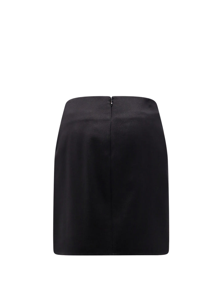 Virgin wool mini skirt