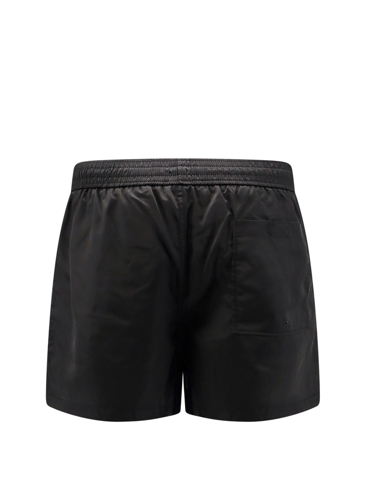 Nylon swim trunk with OFF print