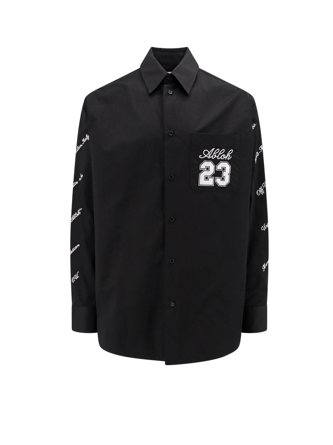 Oversize cotton shirt with Logo 23