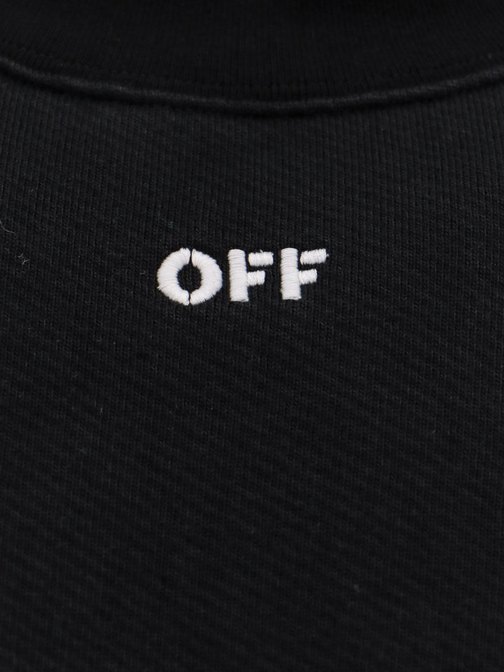 Cotton sweatshirt with frontal OFF logo