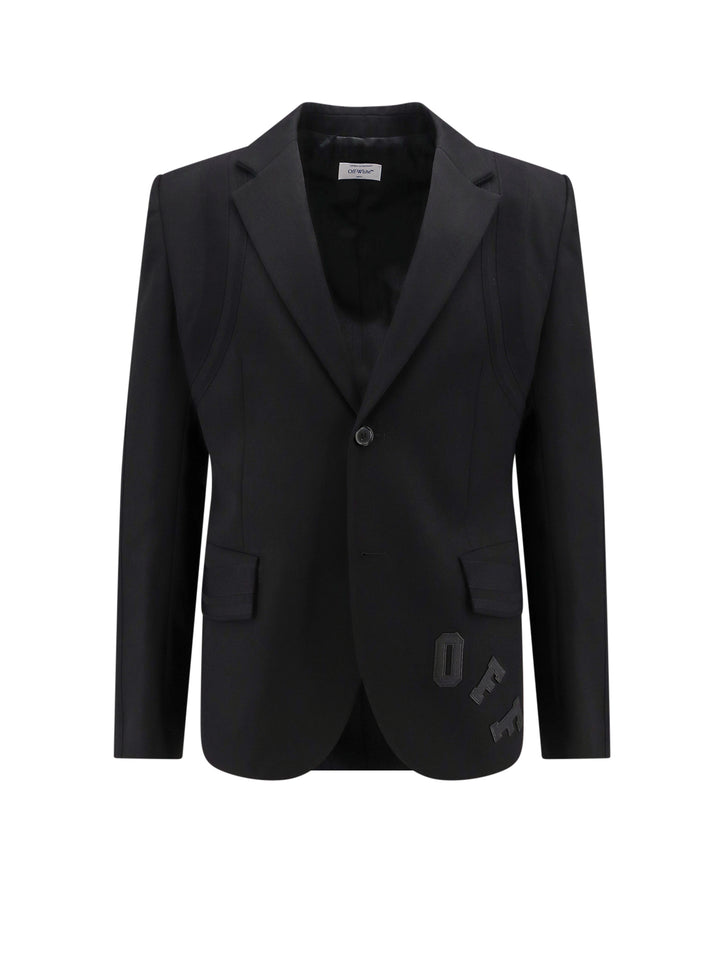 Virgin wool blazer with OFF patch