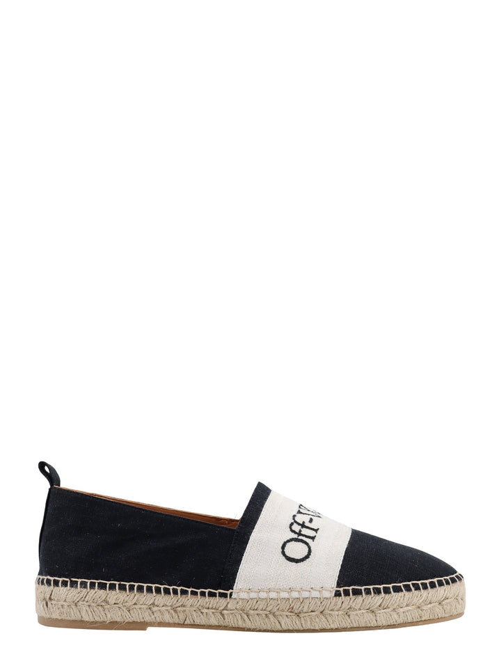 Canvas espadrillas with embroidered logo