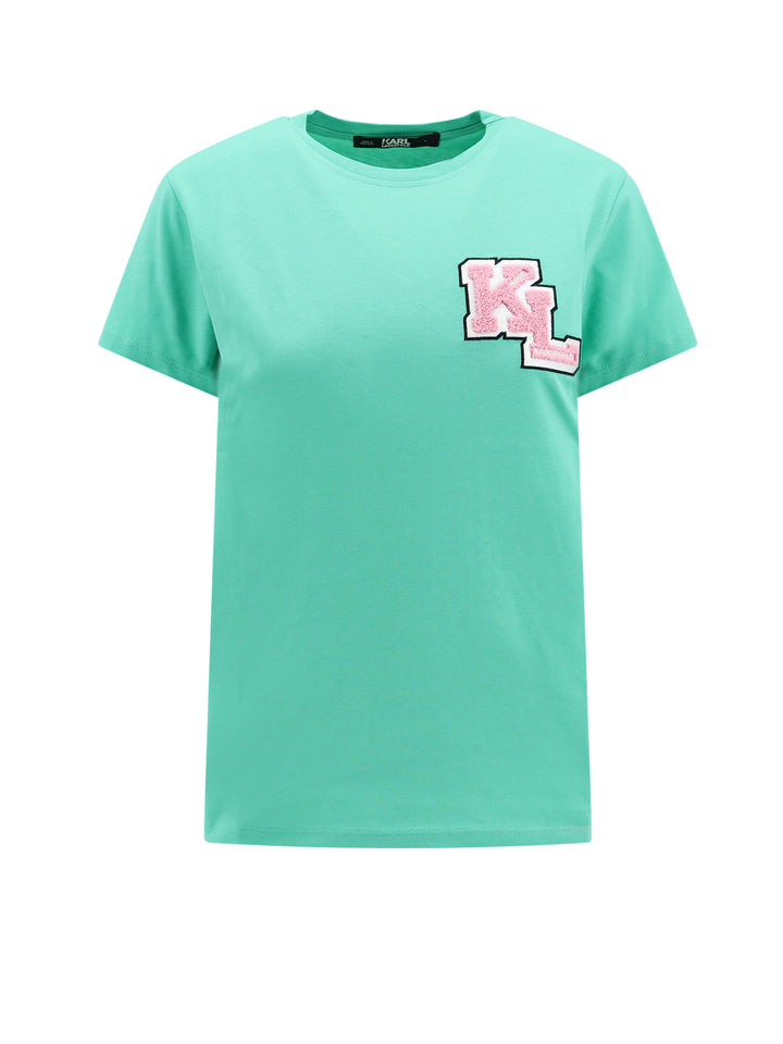 Organic cotton T-shirt with logo on the front