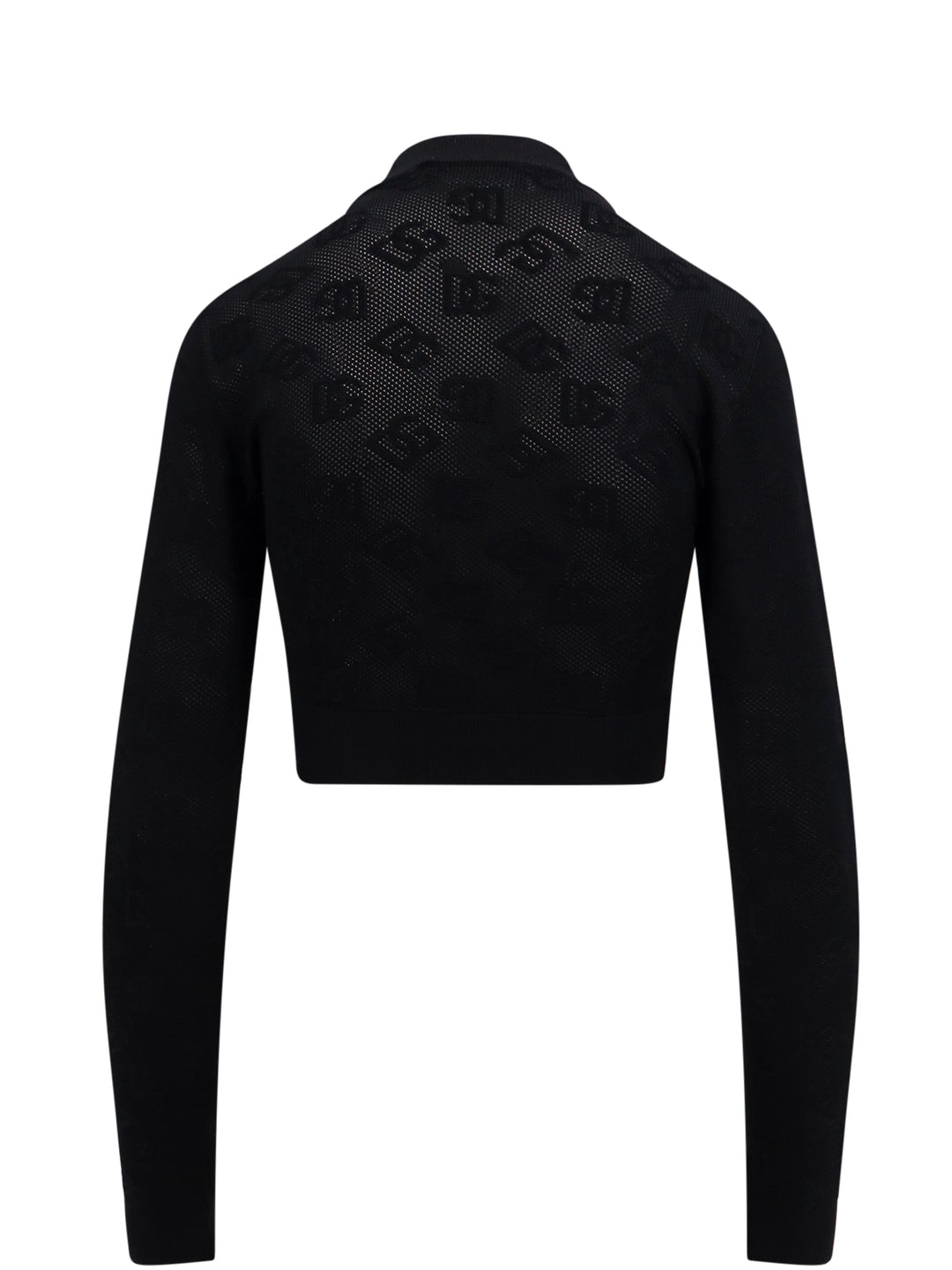 Viscose mesh top with all-over DG logo