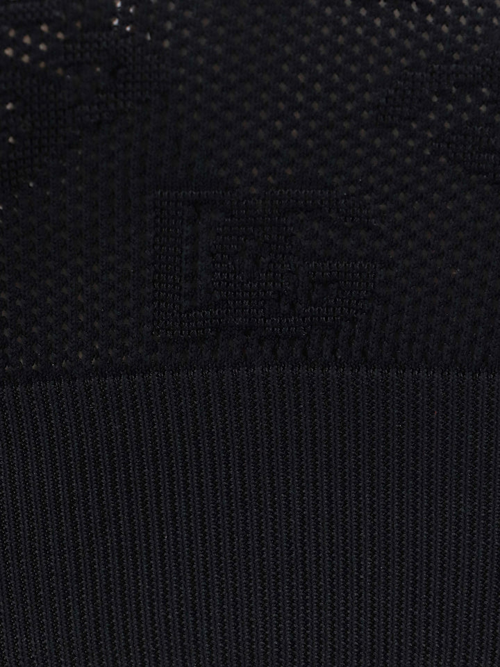 Viscose mesh top with all-over DG logo