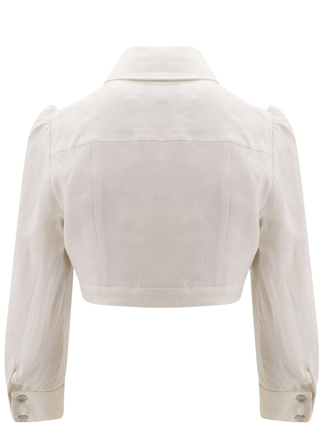 Crop Fit linen shirt