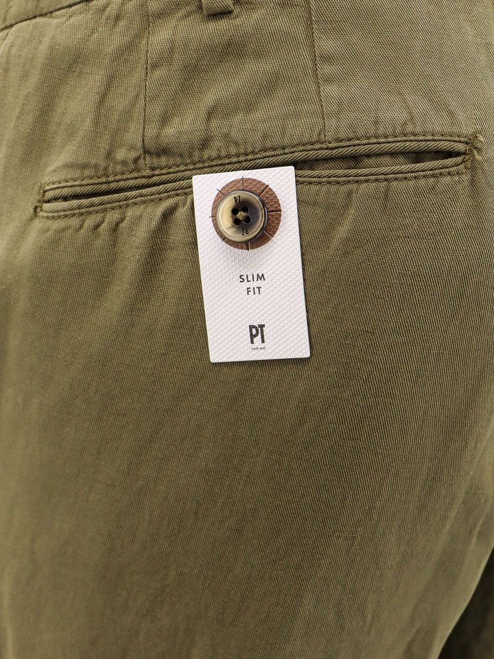 Cotton and linen trouser