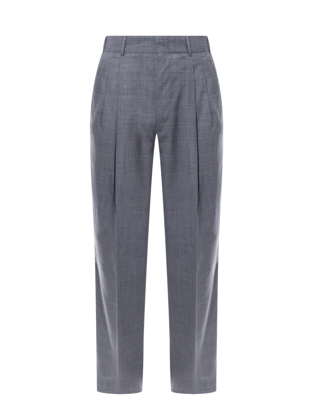 Virgin wool trouser with frontal pinces