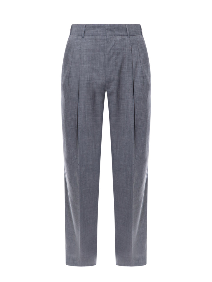 Virgin wool trouser with frontal pinces