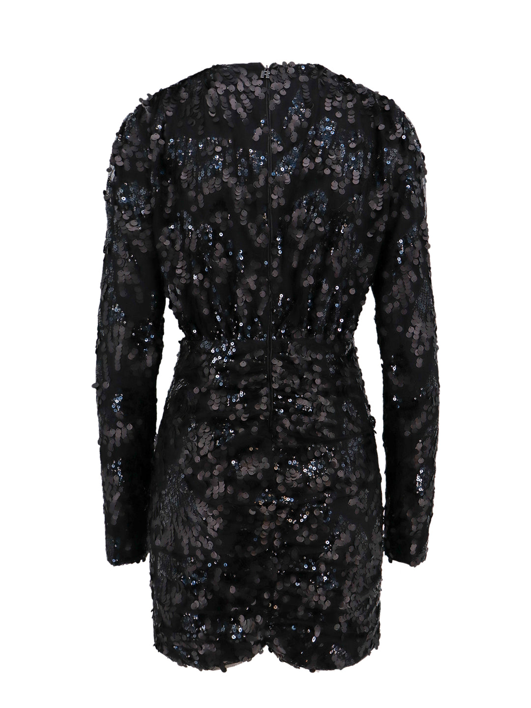 Mesh dress with all-over sequins