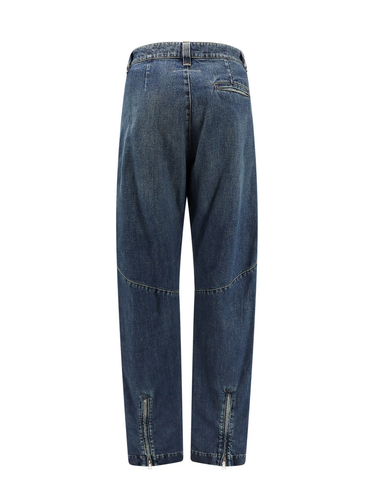 Indigo fabric jeans