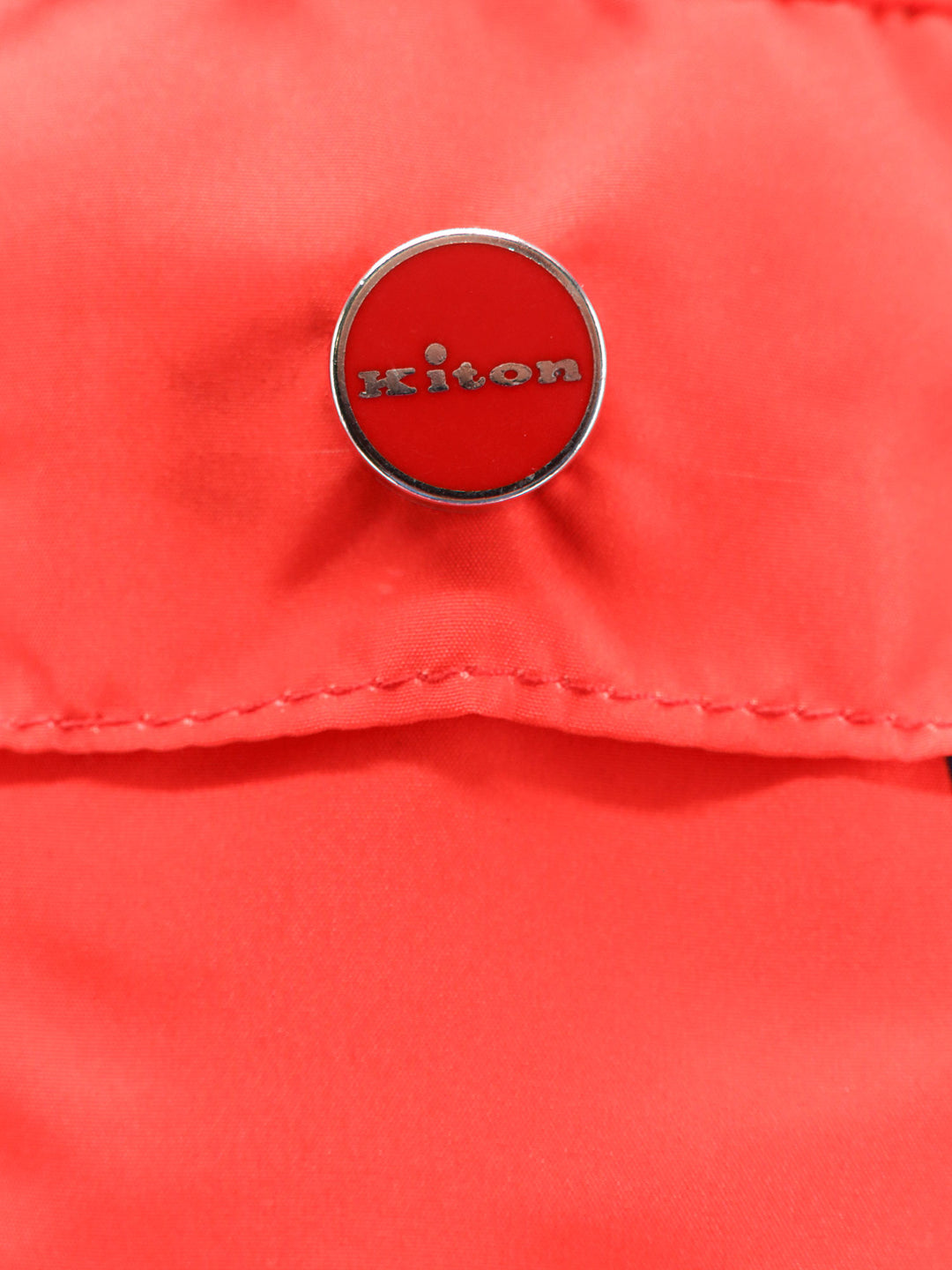 Nylon swim trunk with all-over logo